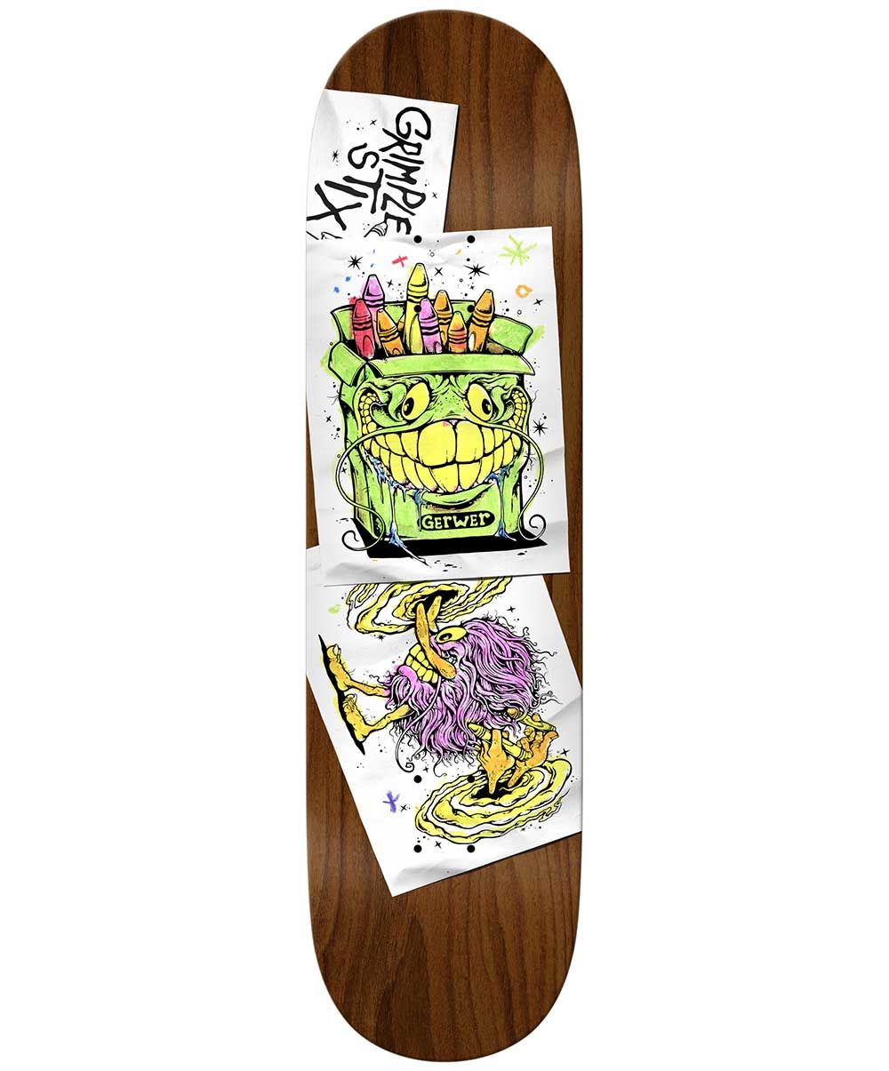 GERWER GRIMPLE STIX COLORING BOOK DECK 8.38
