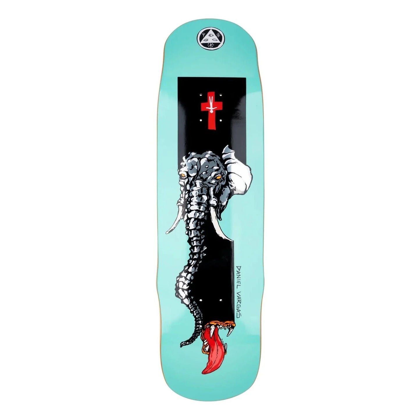 DANIEL VARGAS TUSK ON EFFIGY TEAL DECK 8.85 X 32.00