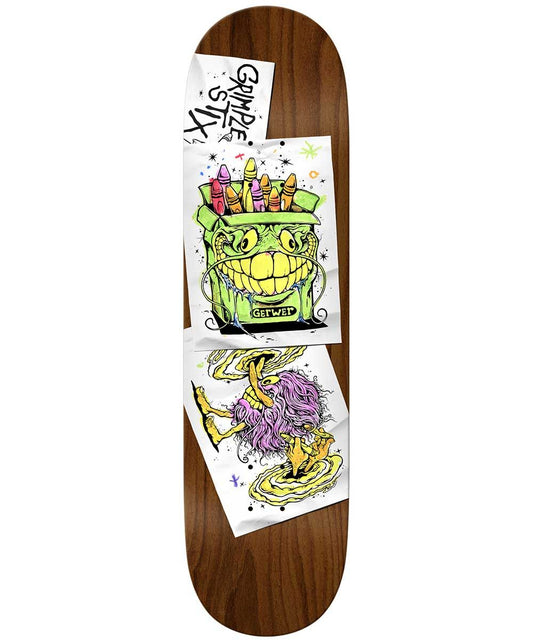GERWER GRIMPLE STIX COLORING BOOK DECK 8.38