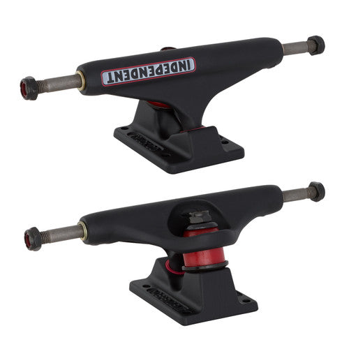 IND STD 144MM BAR FLAT BLACK W/WHT/RED (SET OF 2)